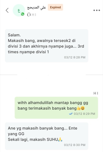 Testimoni customer Racik Susun